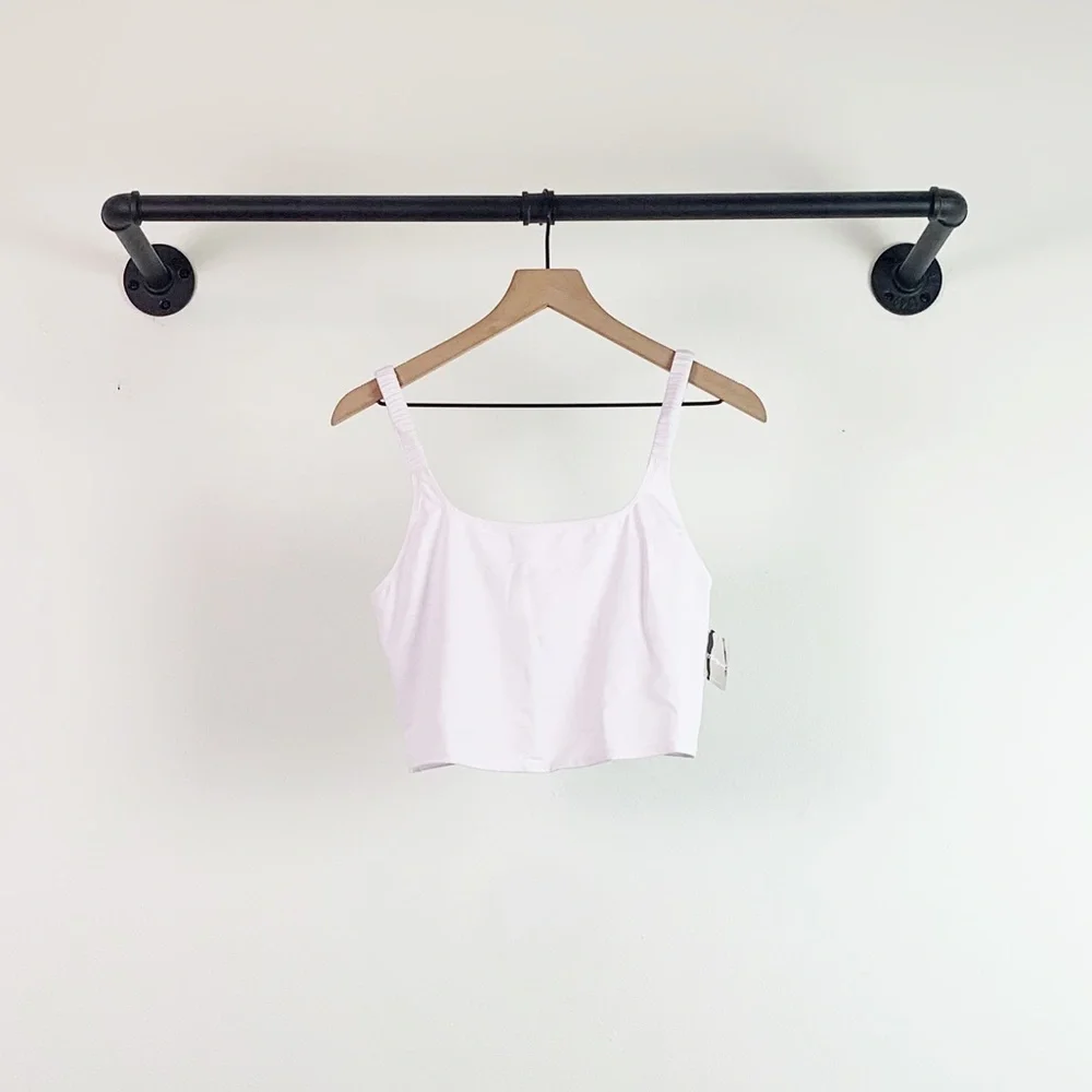 NWT FP Movement Free People Post Up Cropped Cami In White